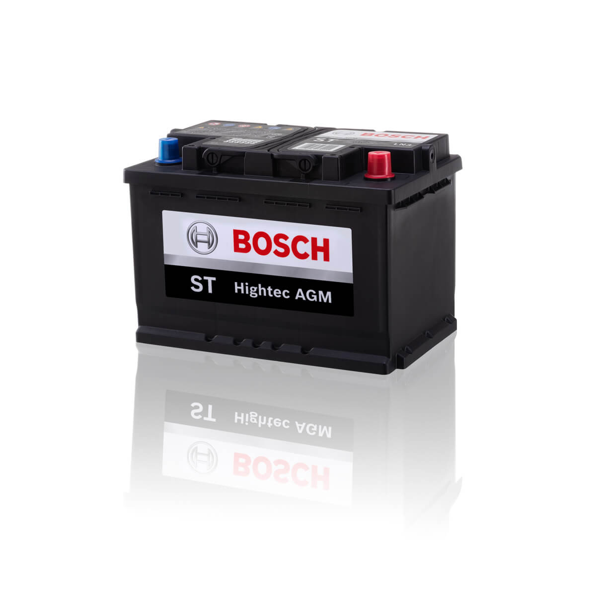 Fotografia de produto de bateria Bosch para catálogo e e-commerce – BenHur Studio Campinas